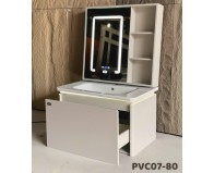 Tủ AKHOA PVC 07-80 màu Kem
